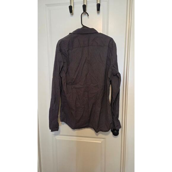 Michael Kors Men’s XL Slim Fit Navy Micro Dot Button Down Shirt - Picture 3 of 3